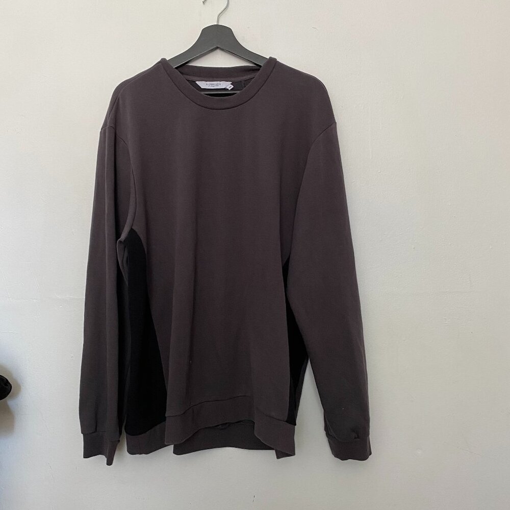 Eleven Paris Grey Crewneck Pullover Cozy Loungewear Hoodie Size XXL